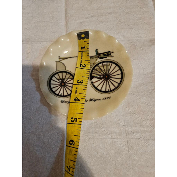 Vintage Railroad Plates Set of 3 White 5 inches Collector - Picture 9 of 10